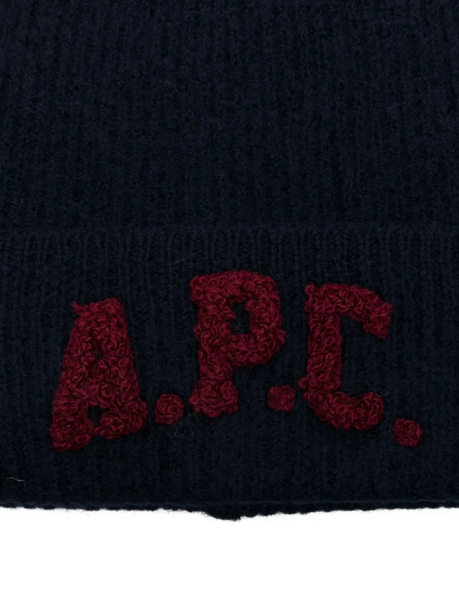 embroidered-logo beanie 6