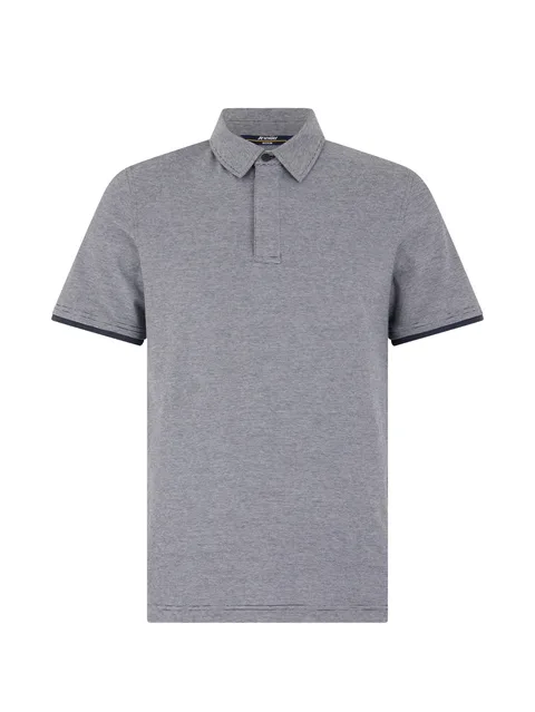 striped short-sleeve polo shirt