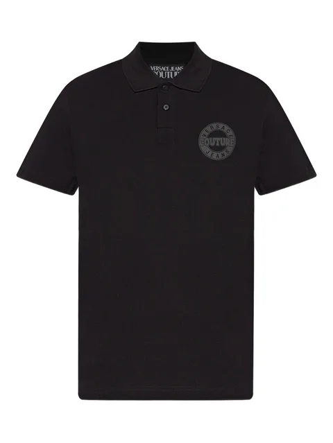 logo cotton polo shirt