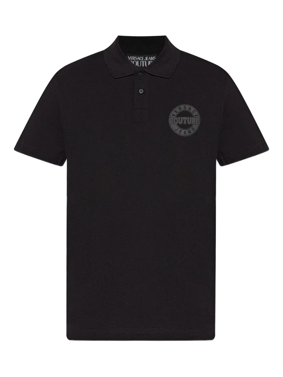 logo cotton polo shirt 1