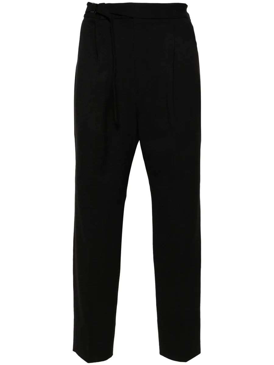 elasticated-waist cotton trousers 2