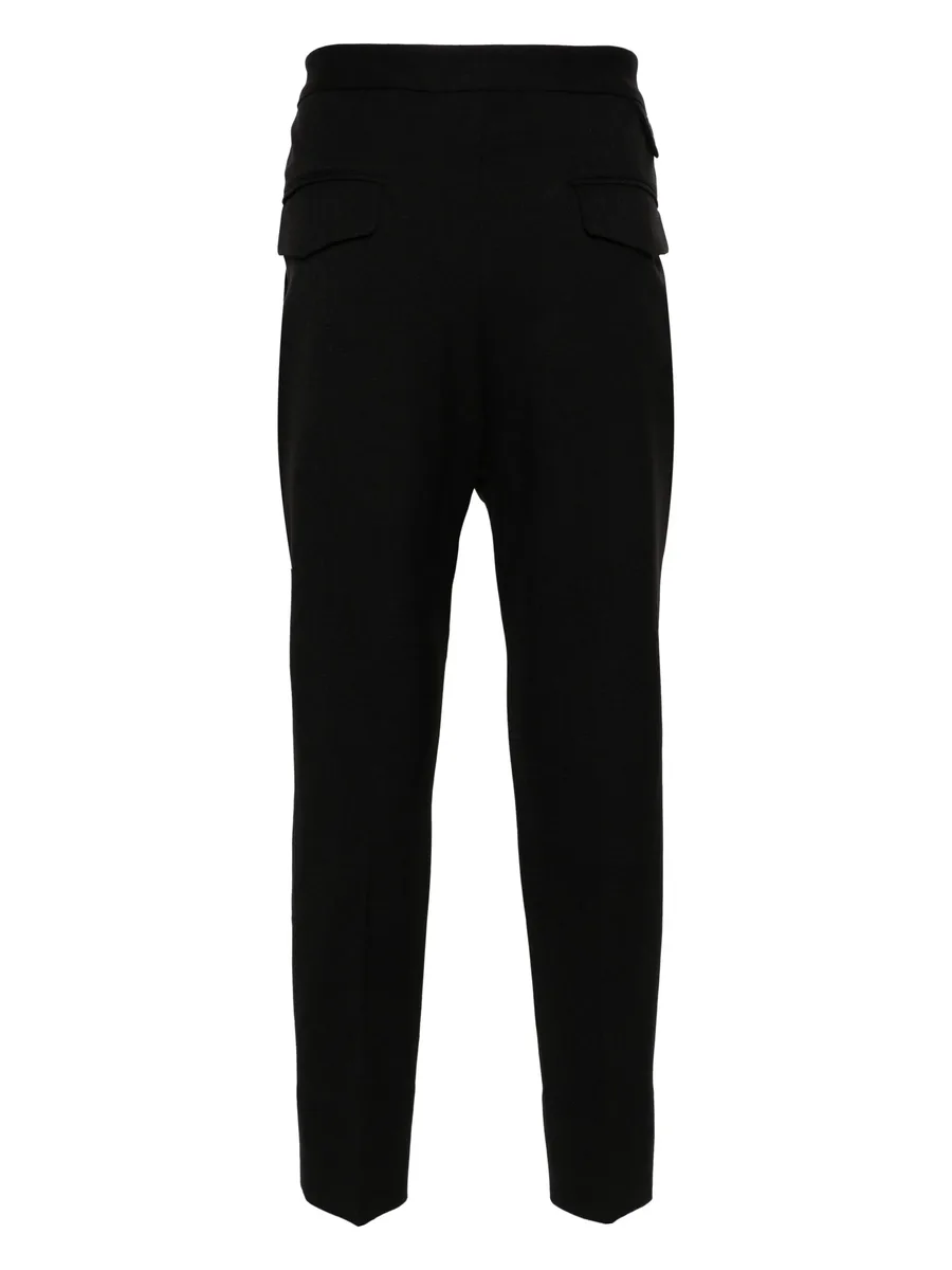 elasticated-waist cotton trousers 4