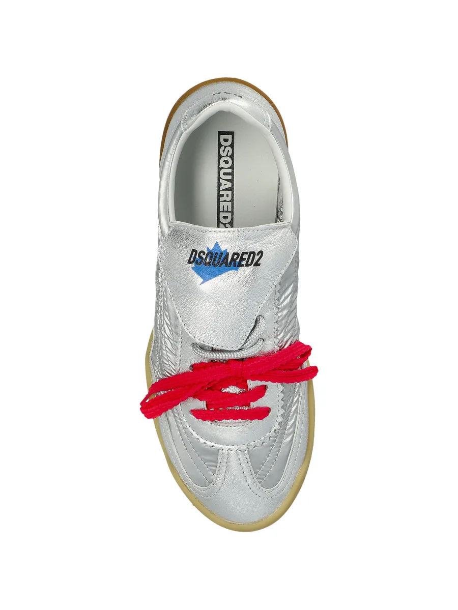 ruched leather sneakers 8