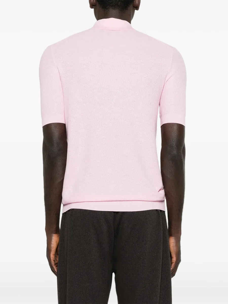 piqué-knit polo shirt 8