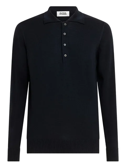 buttoned polo shirt