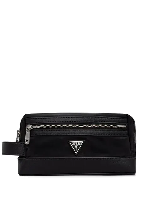 logo-detail wash bag