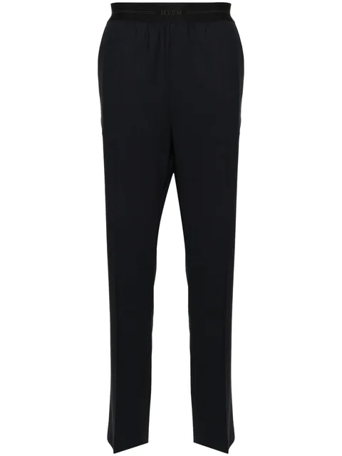 logo-waistband tailored trousers