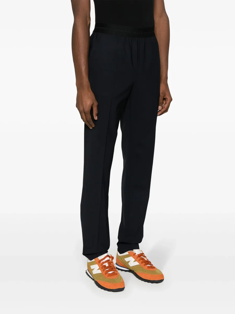 logo-waistband tailored trousers 6