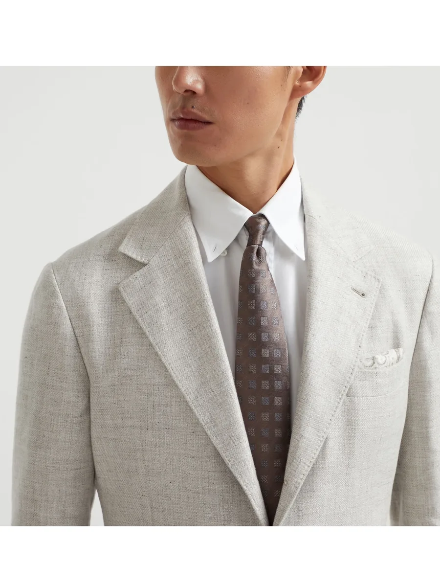 jacquard-woven silk tie 6