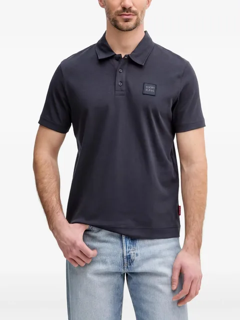 logo-appliqué polo shirt