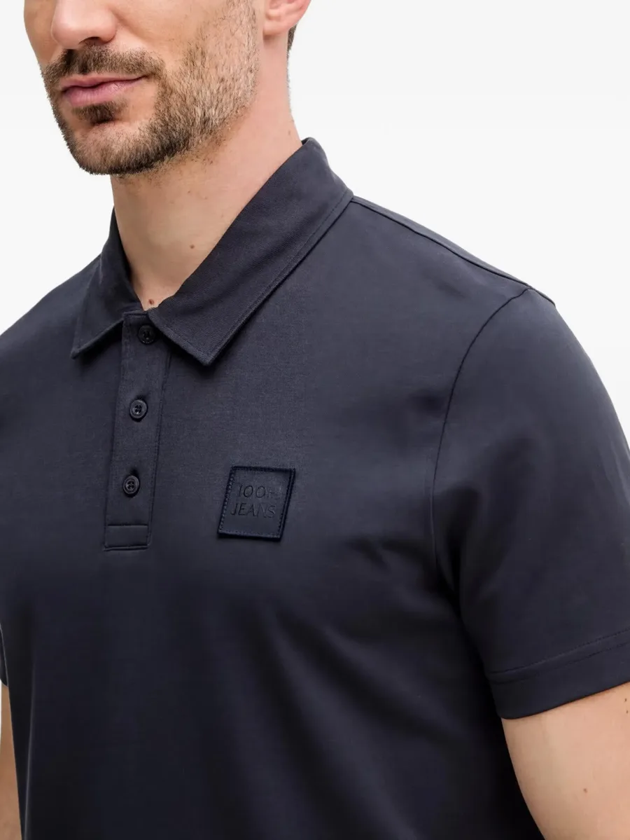 logo-appliqué polo shirt 8