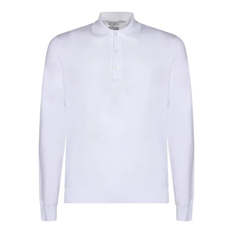 button long-sleeved polo shirt