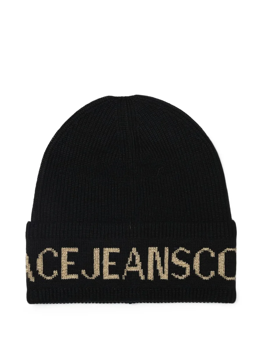 intarsia-knit logo beanie 4