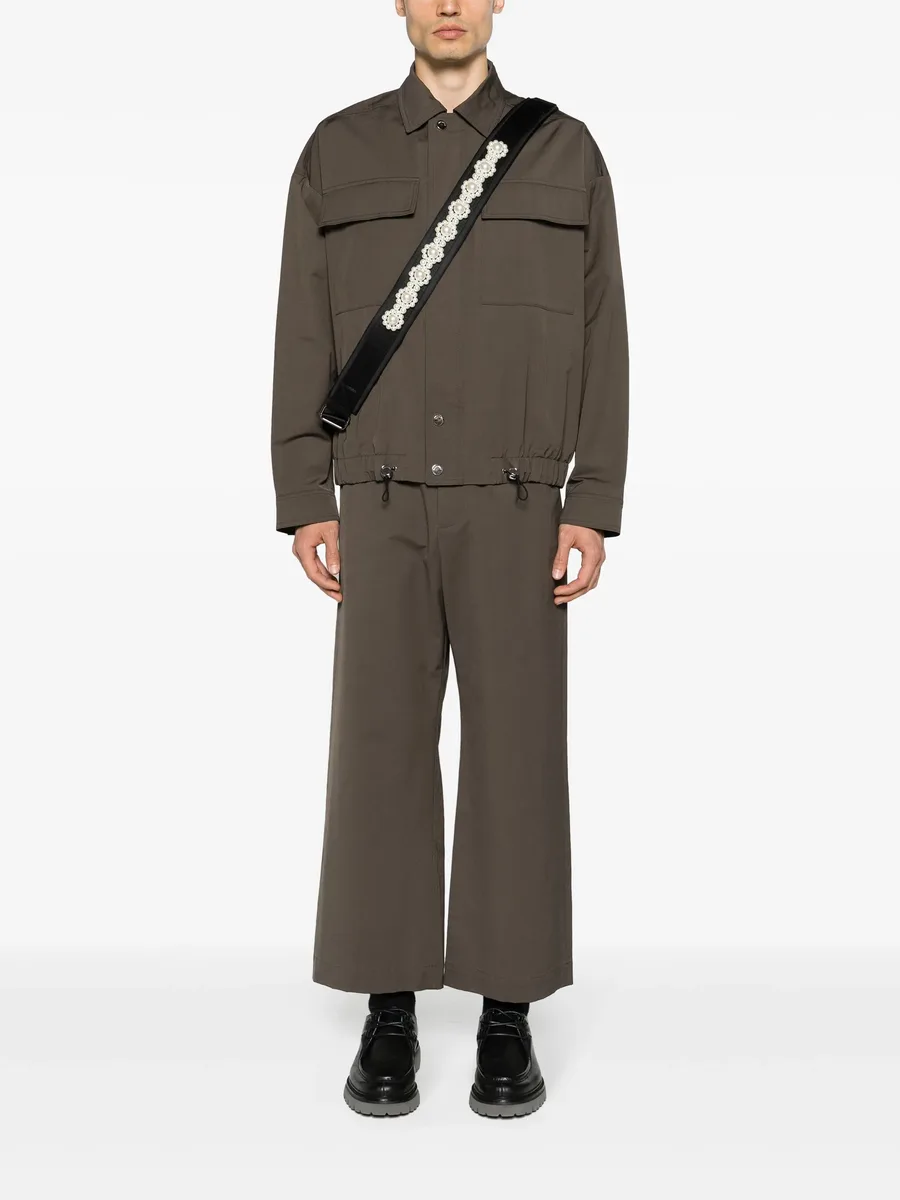 drawstring straight-leg trousers 4