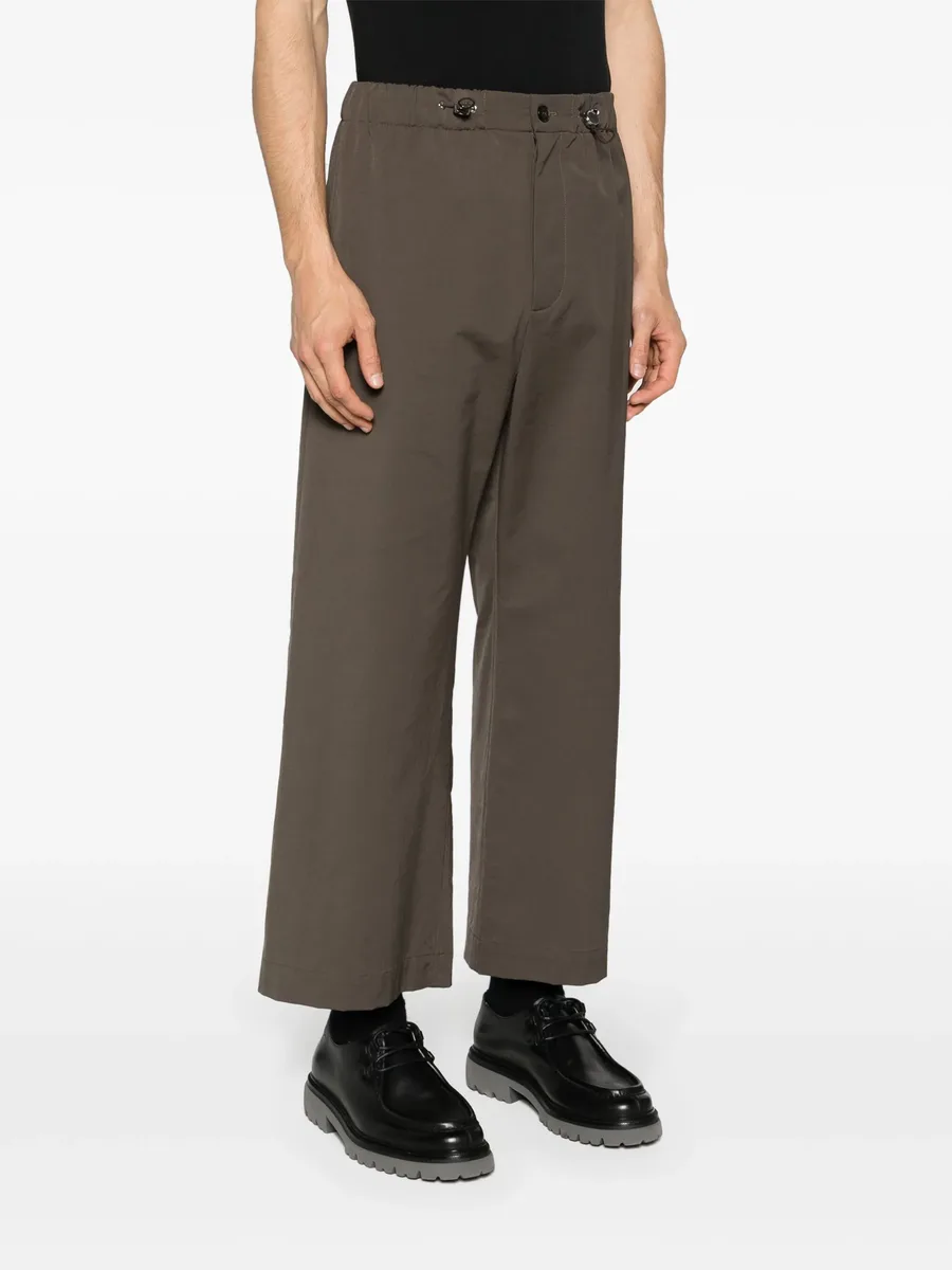 drawstring straight-leg trousers 5