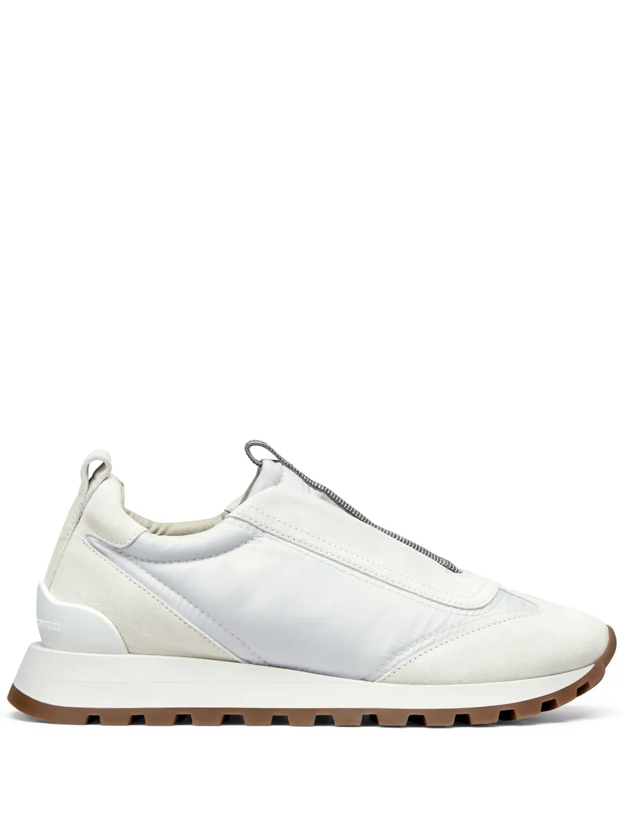 monili-embellished low-top sneakers 1