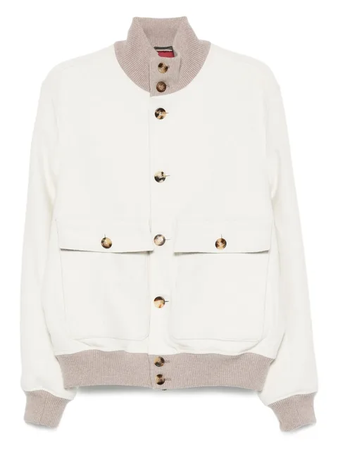 button-up bomber jacket