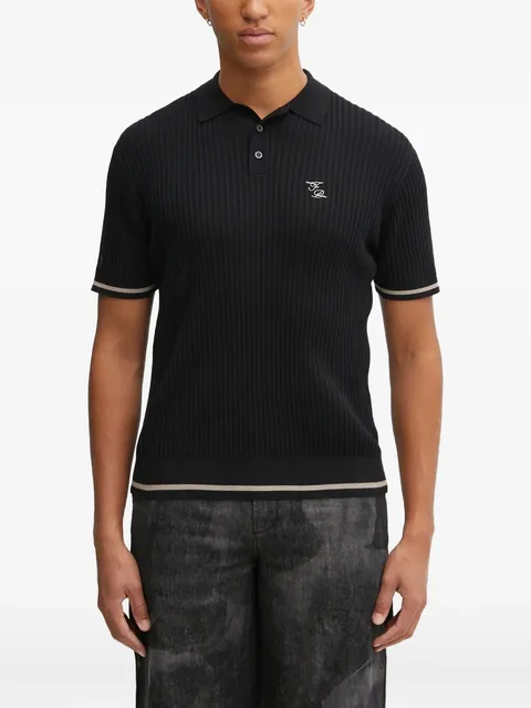 embroidered-logo polo shirt