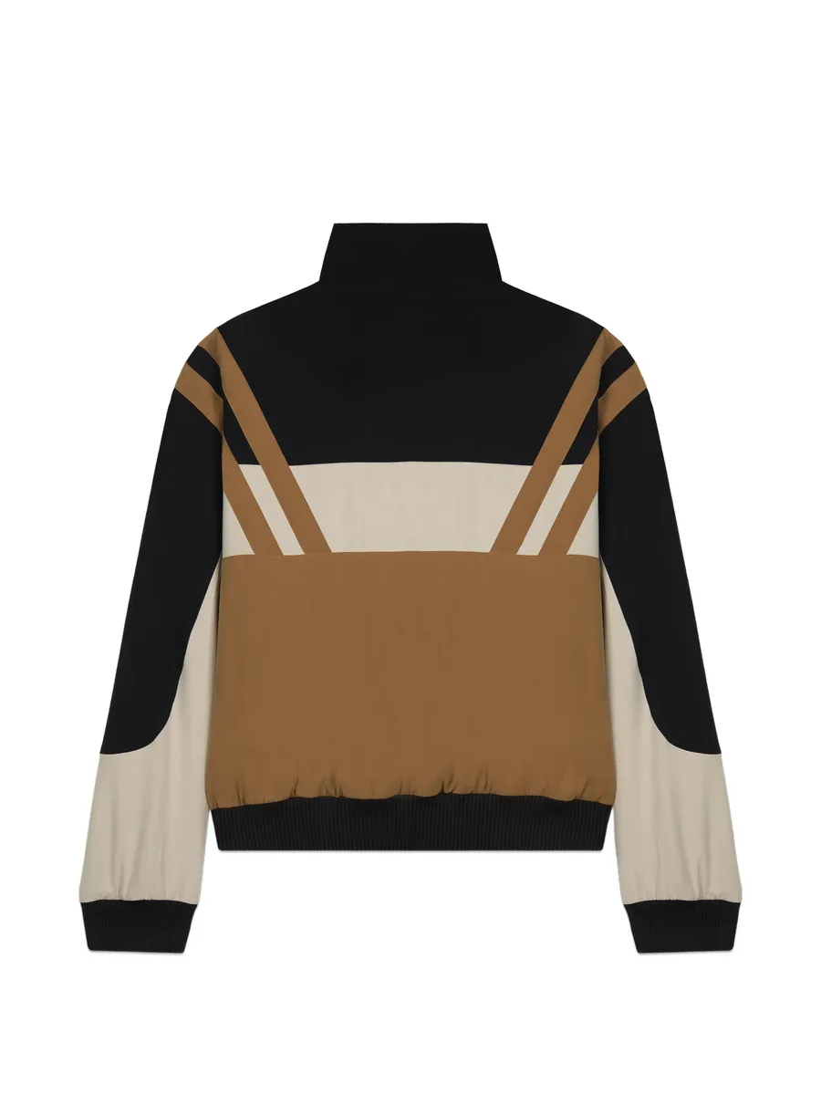 colour-block zip-up jacket 4