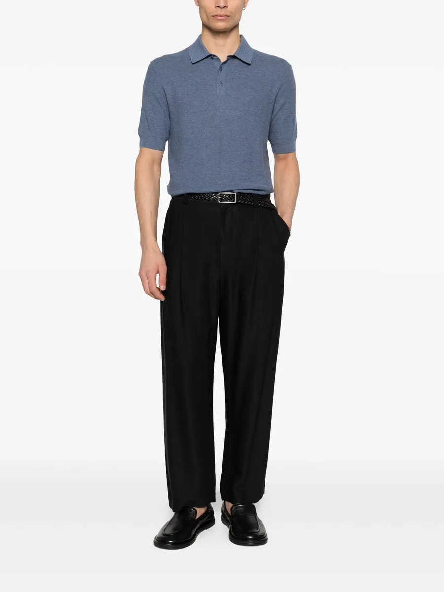 piqué-knit polo shirt 4