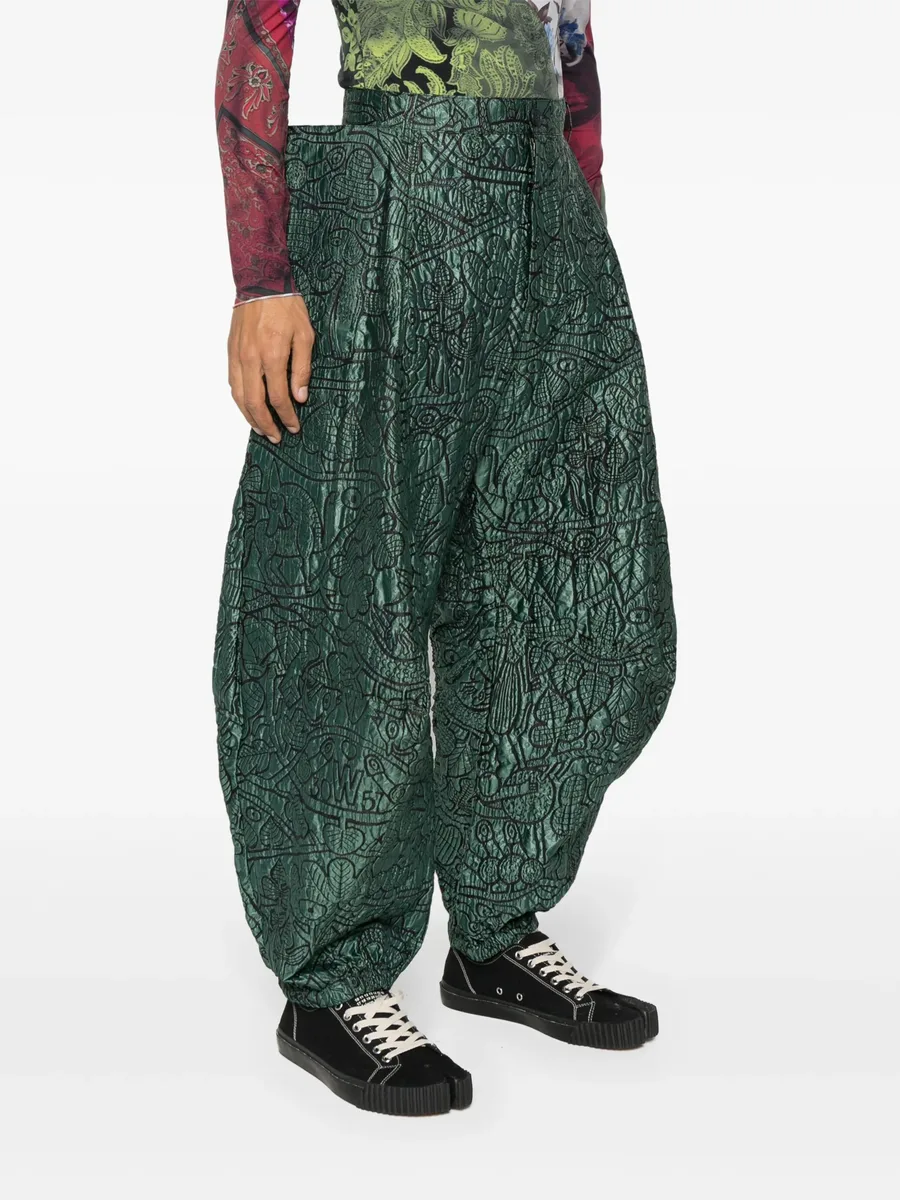 abstract-print trousers 5