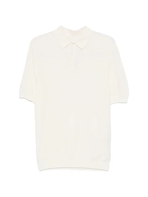 buttoned short-sleeve polo shirt