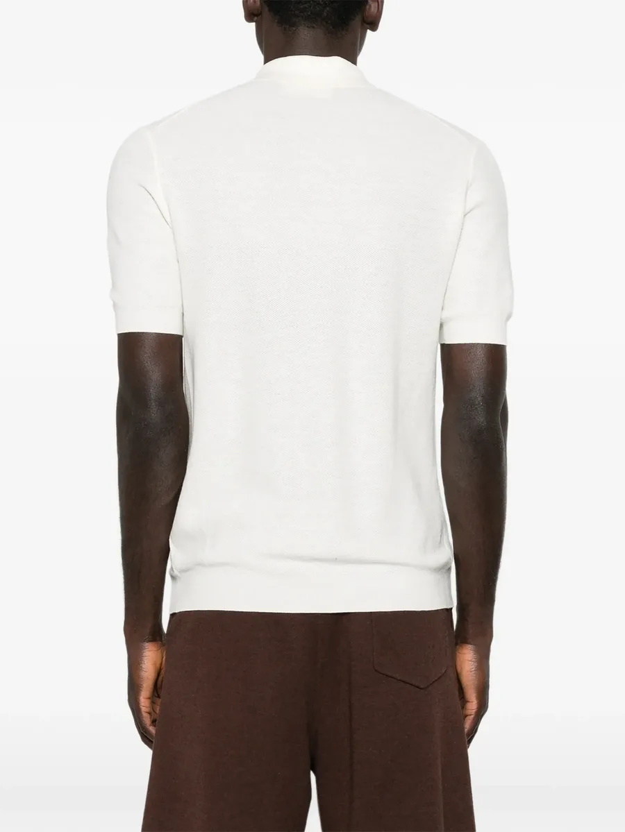 buttoned short-sleeve polo shirt 8