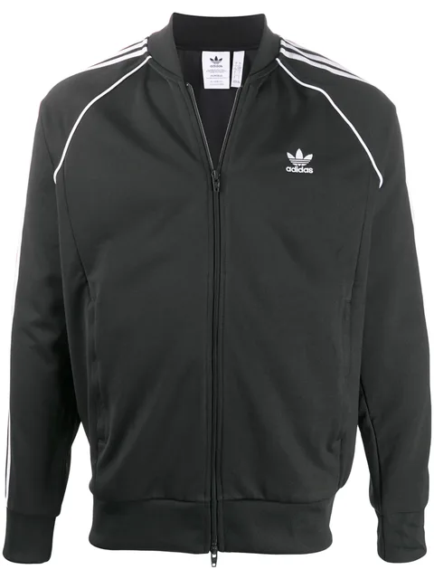 stripe trim track jacket