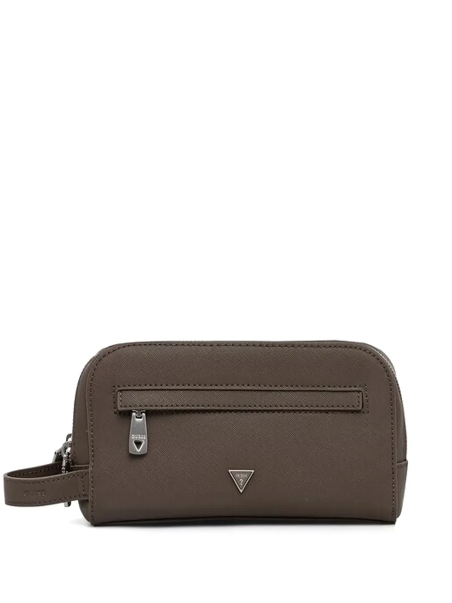 small Milano double-zip logo wash bag 1