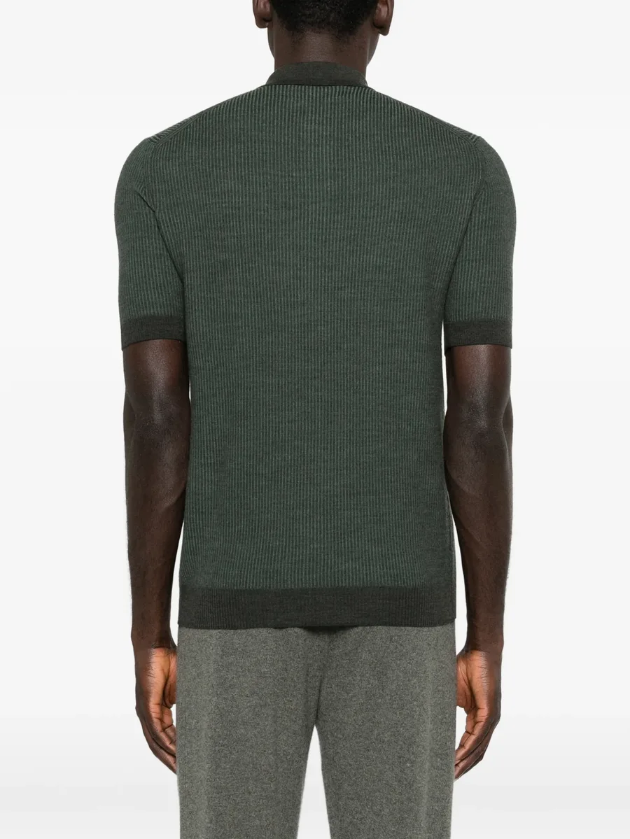 ribbed polo shirt 8