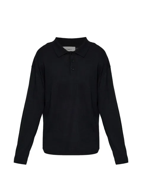 buttoned polo shirt