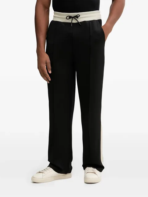 Scuba stripe drawstring track pants