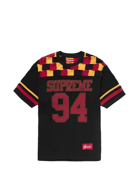 Patchwork Yoke Football T-shirt