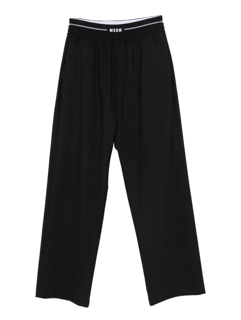 logo-waistband pants