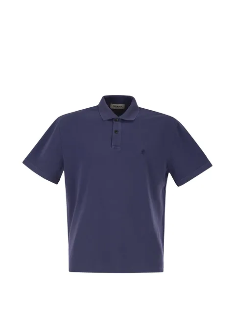 embroidered-logo polo shirt