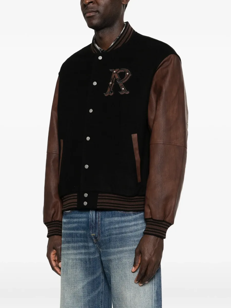 logo-appliqué bomber jacket 6