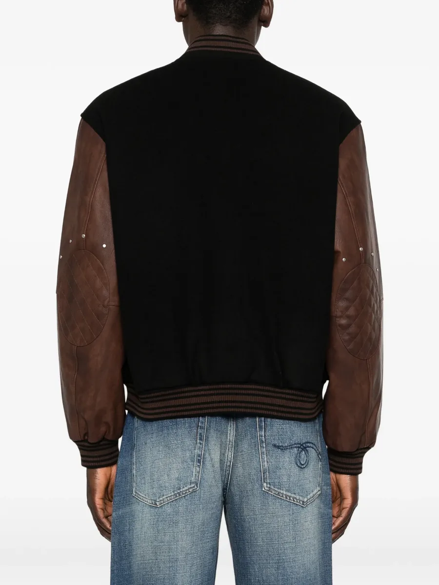logo-appliqué bomber jacket 7