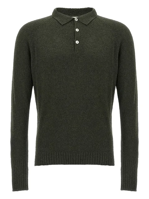 button-placket polo shirt