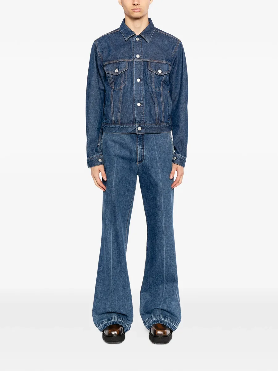 contrast-stitch denim jacket 4