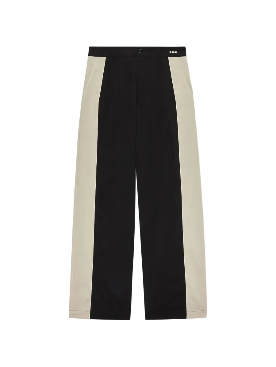 panelled straight-leg trousers 2