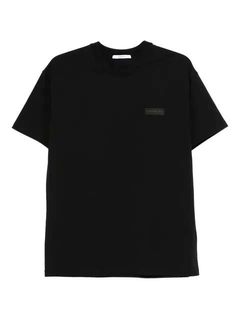 logo-patch cotton T-shirt