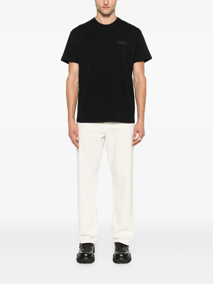 logo-patch cotton T-shirt 4