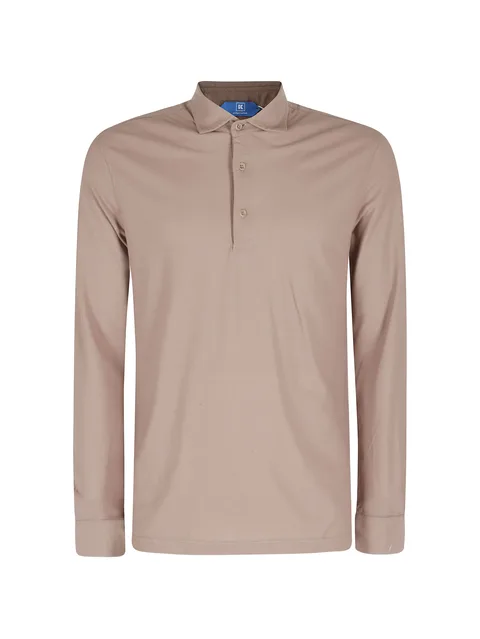 long-sleeved polo shirt