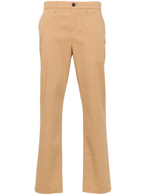 cotton-blend chino trousers