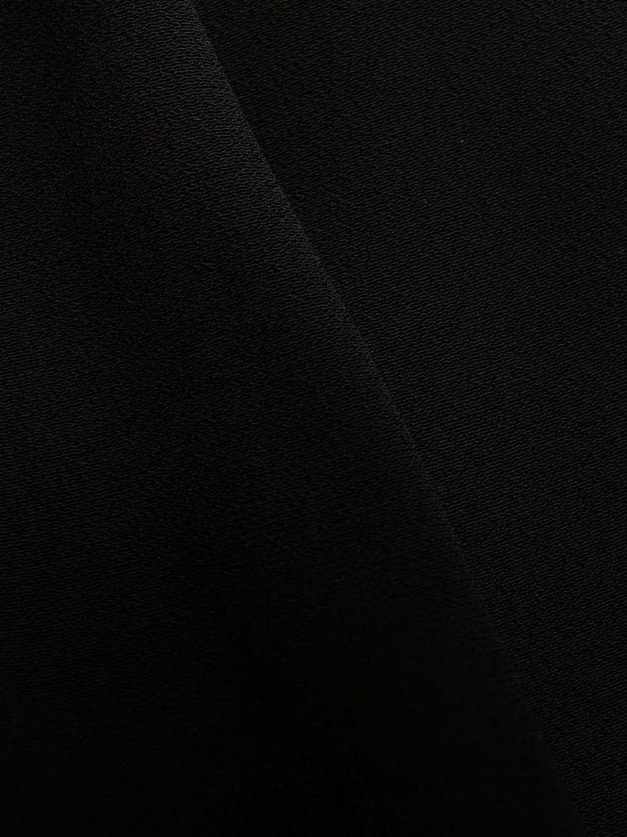 side folded crepe cropped trousers 14