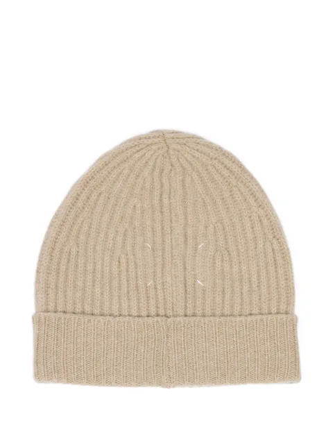 ribbed wool beanie