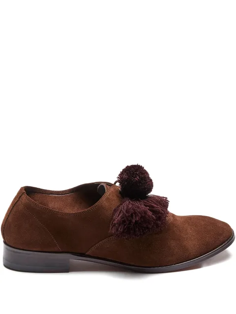лоферы с помпонами