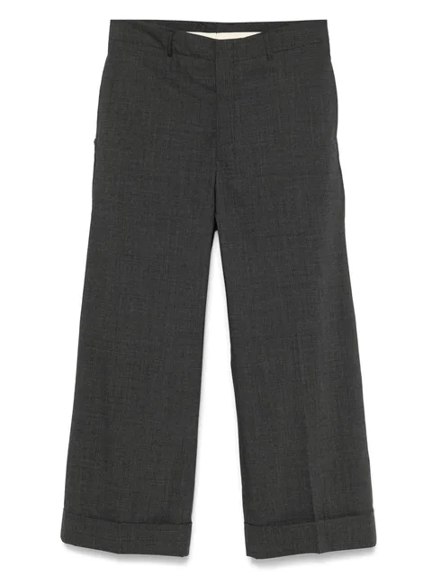 wool-blend trousers