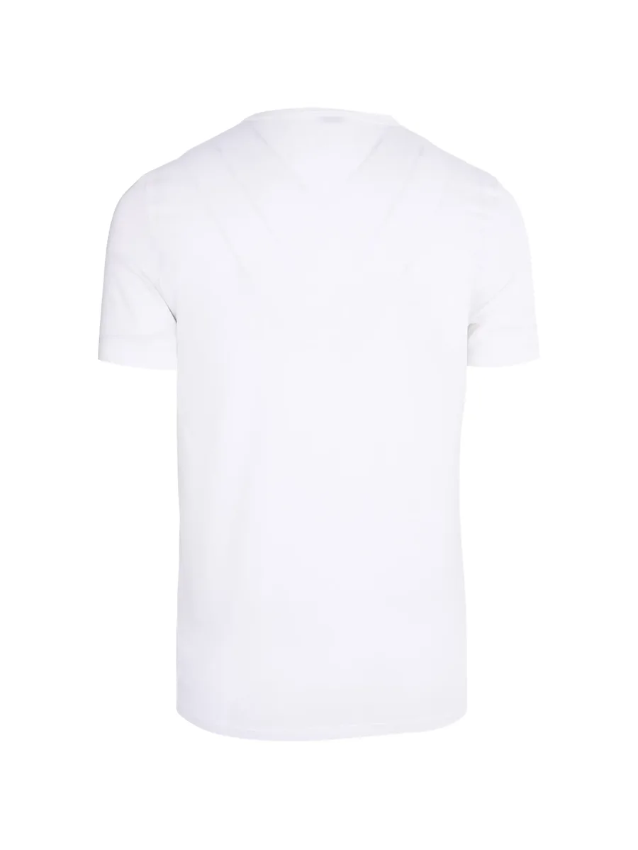 short-sleeve V-neck T-shirt 7