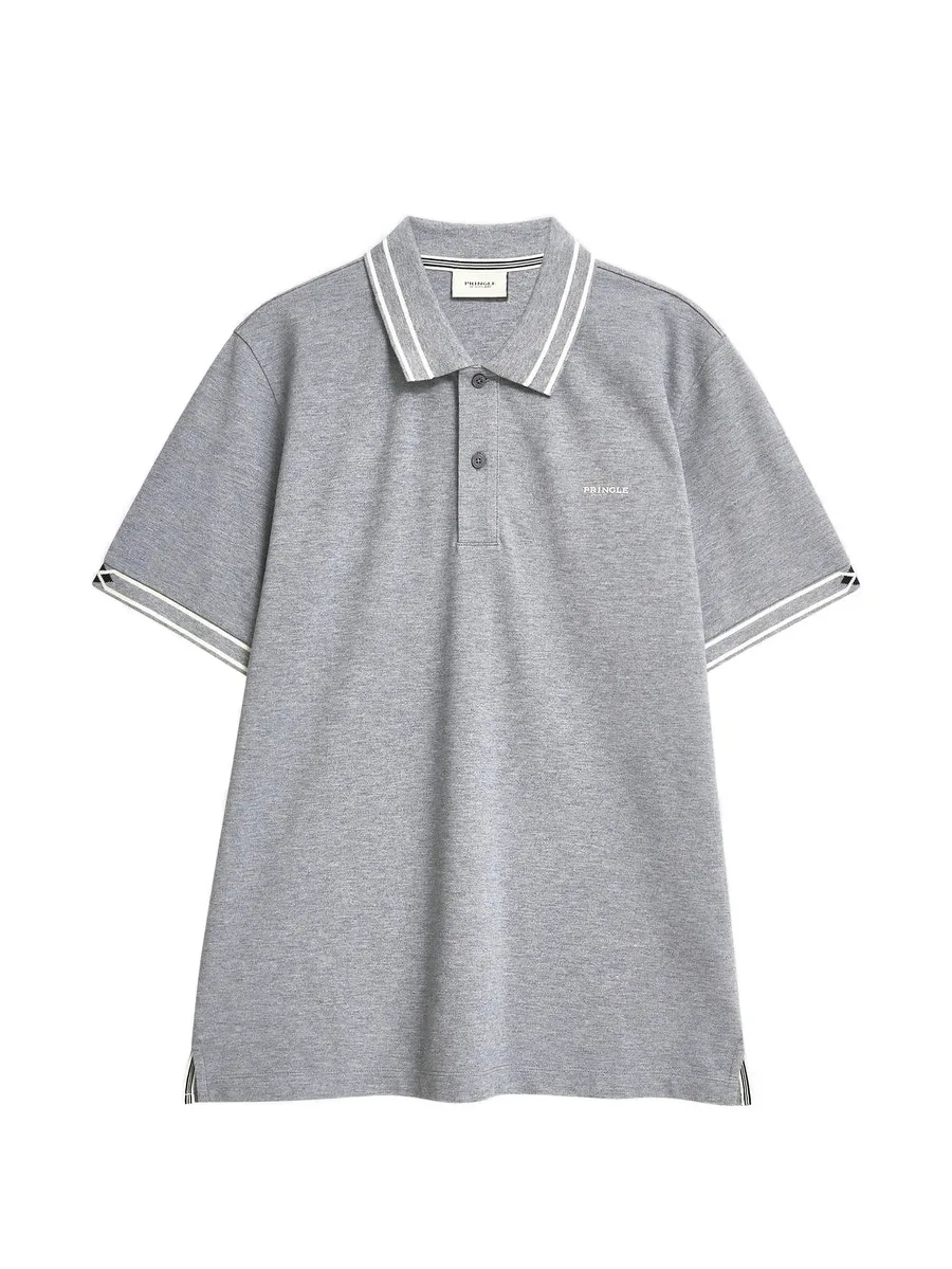 diamond jacquard collar polo shirt 2